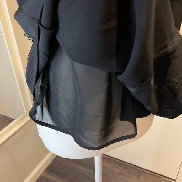 JOA Los Angeles Black Beaded Halter Camisole, Size Medium - Picture 4 of 14